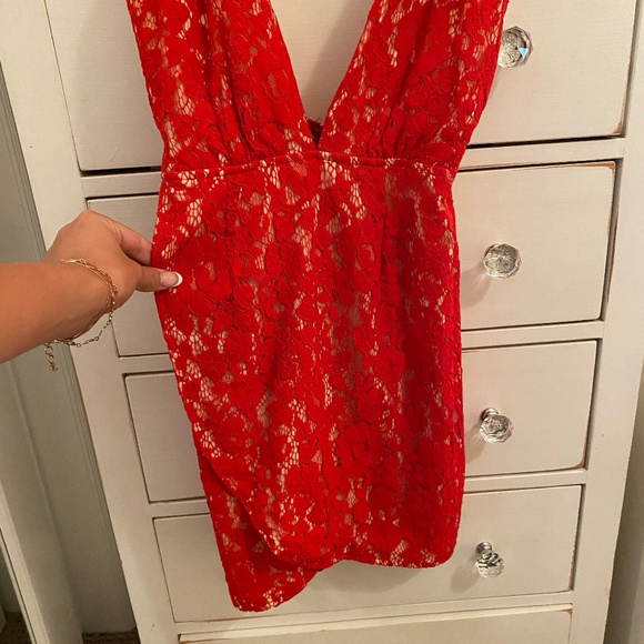 Vivian Deep V Dress - Picture 2 of 9